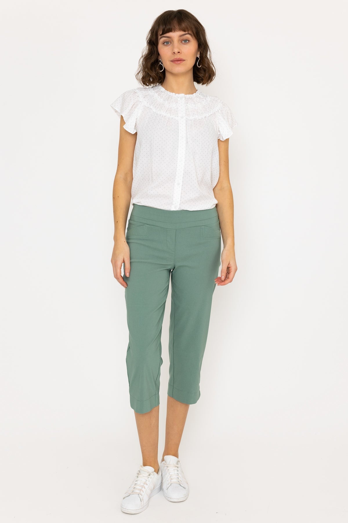 Bengaline Crop Pant in Khaki