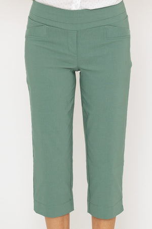 Carraig Donn Bengaline Crop Pant in Khaki