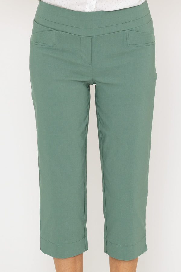 Carraig Donn Bengaline Crop Pant in Khaki