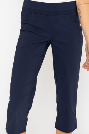 Carraig Donn Bengaline Crop Pant in Navy