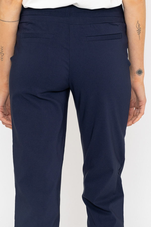 Carraig Donn Bengaline Crop Pant in Navy