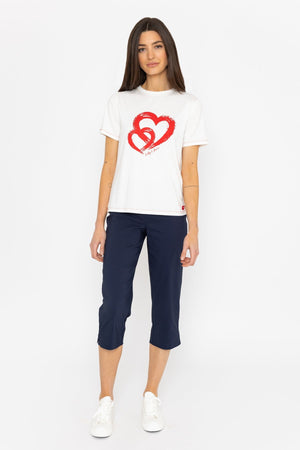 Carraig Donn Bengaline Crop Pant in Navy