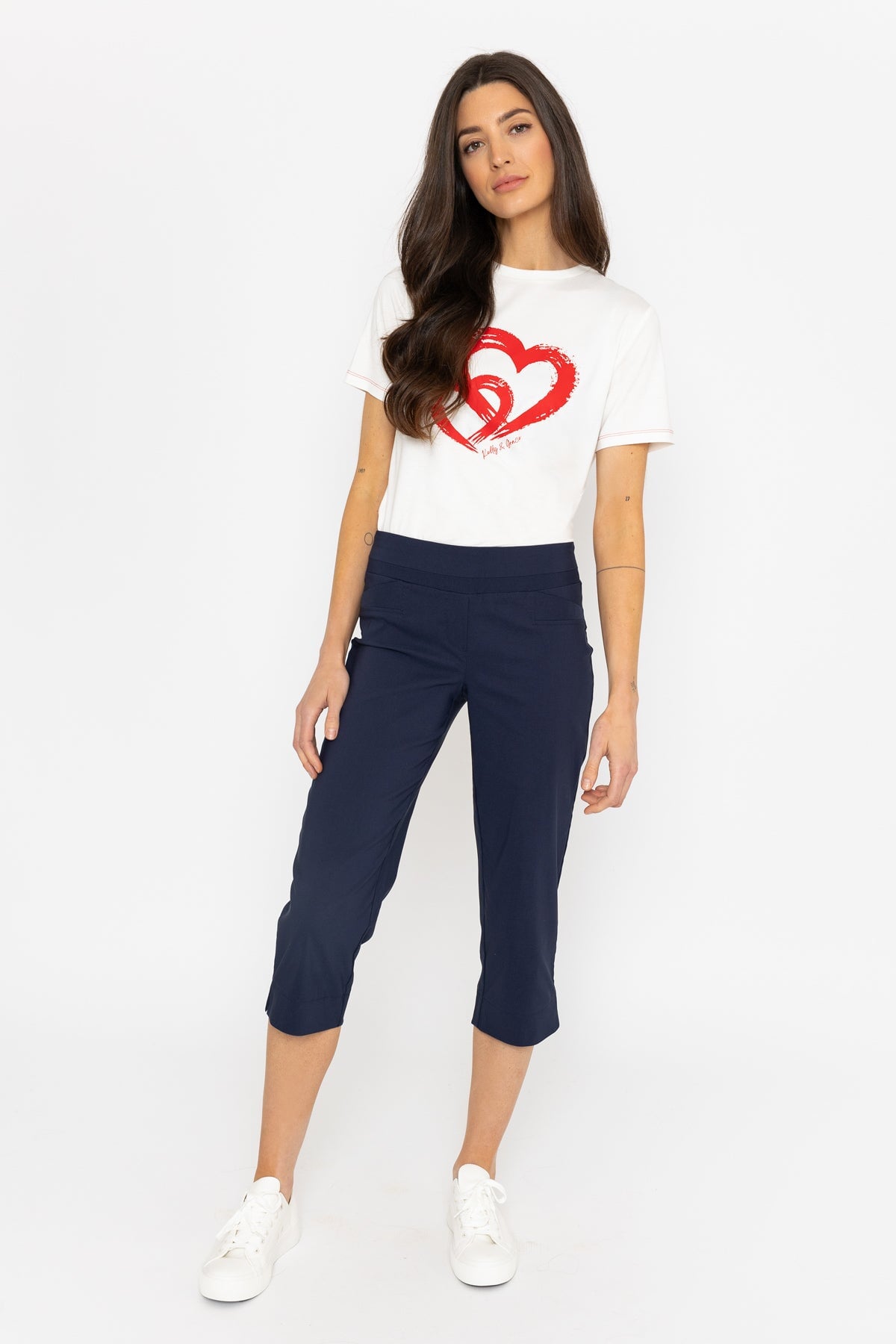 Bengaline Crop Pant in Navy