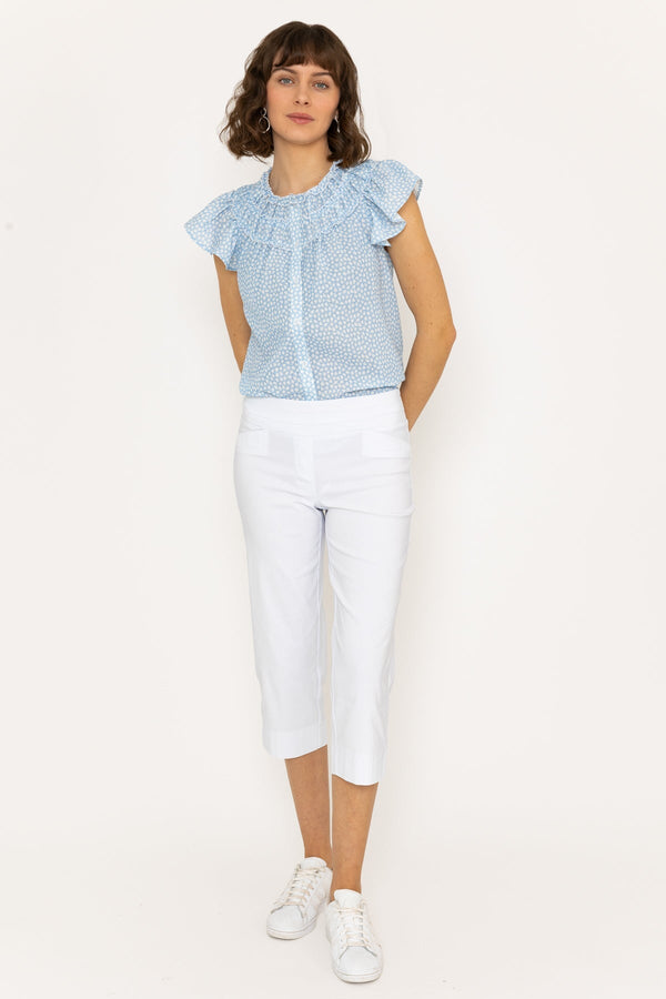 Carraig Donn Bengaline Crop Pant in White