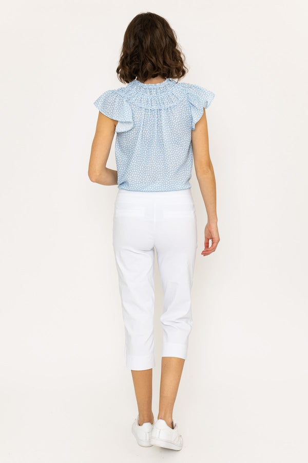 Carraig Donn Bengaline Crop Pant in White