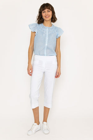 Carraig Donn Bengaline Crop Pant in White