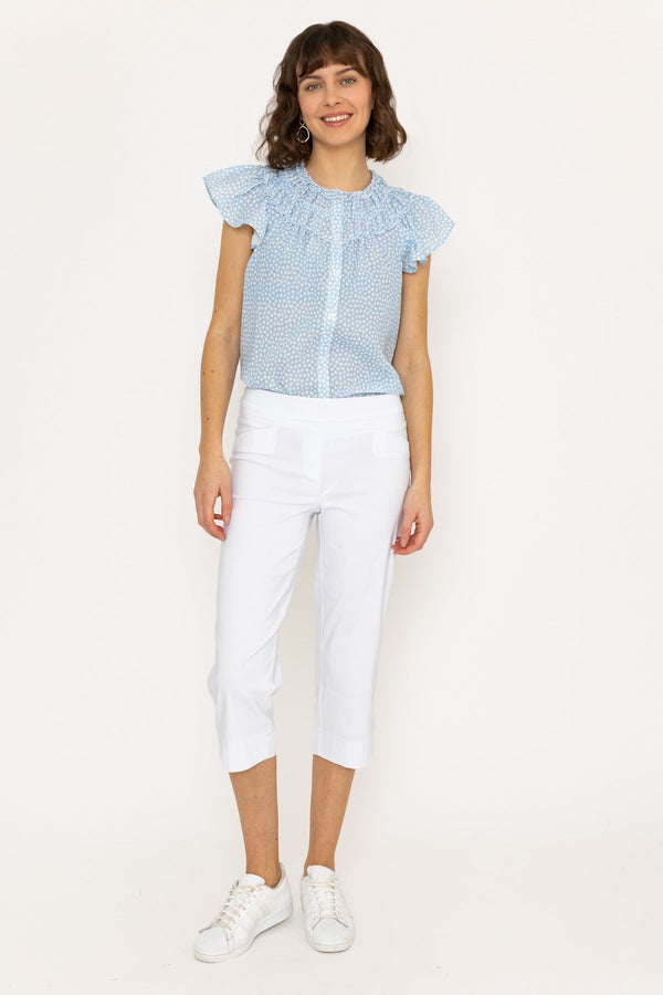 Carraig Donn Bengaline Crop Pant in White