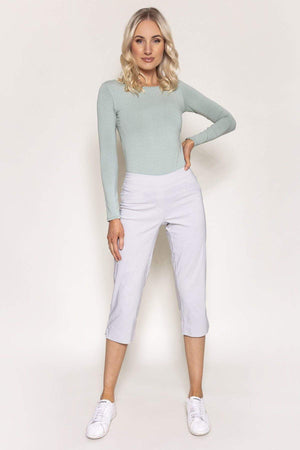 Carraig Donn Bengaline Crop Pants in Grey