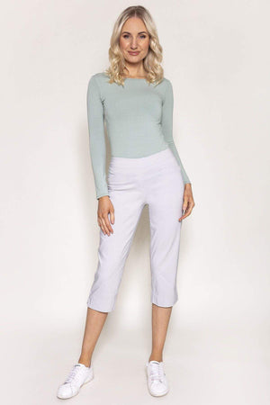 Carraig Donn Bengaline Crop Pants in Grey