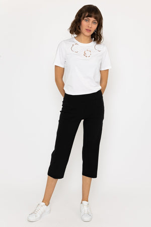 Carraig Donn Bengaline Crop Pants in Navy