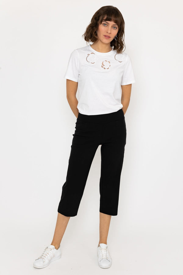 Carraig Donn Bengaline Crop Pants in Navy