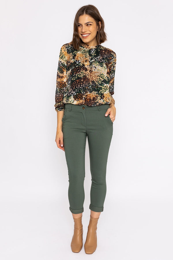 Carraig Donn Bengaline Trousers in Khaki