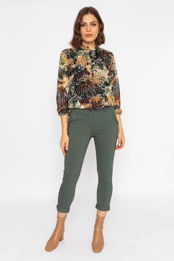 Carraig Donn Bengaline Trousers in Khaki