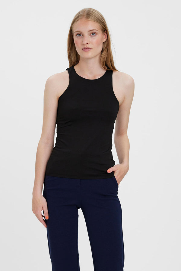 Carraig Donn Bianca Tank Top in Black