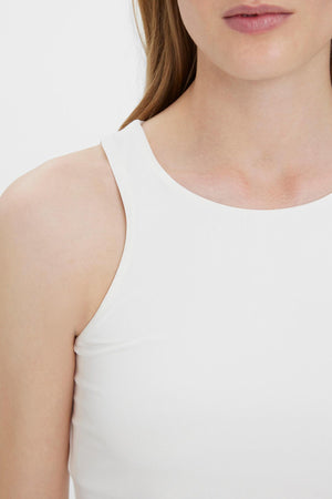 Carraig Donn Bianca Tank Top in White