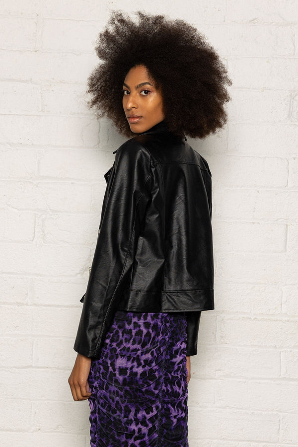 Carraig Donn Biker Jacket in Black