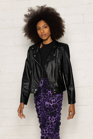 Carraig Donn Biker Jacket in Black