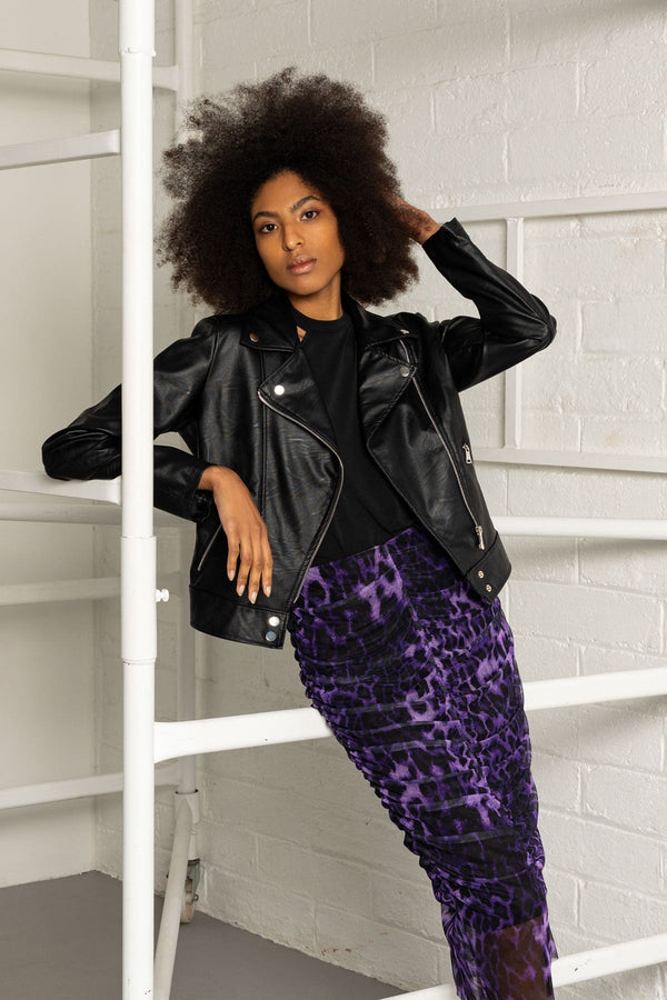 Carraig Donn Biker Jacket in Black