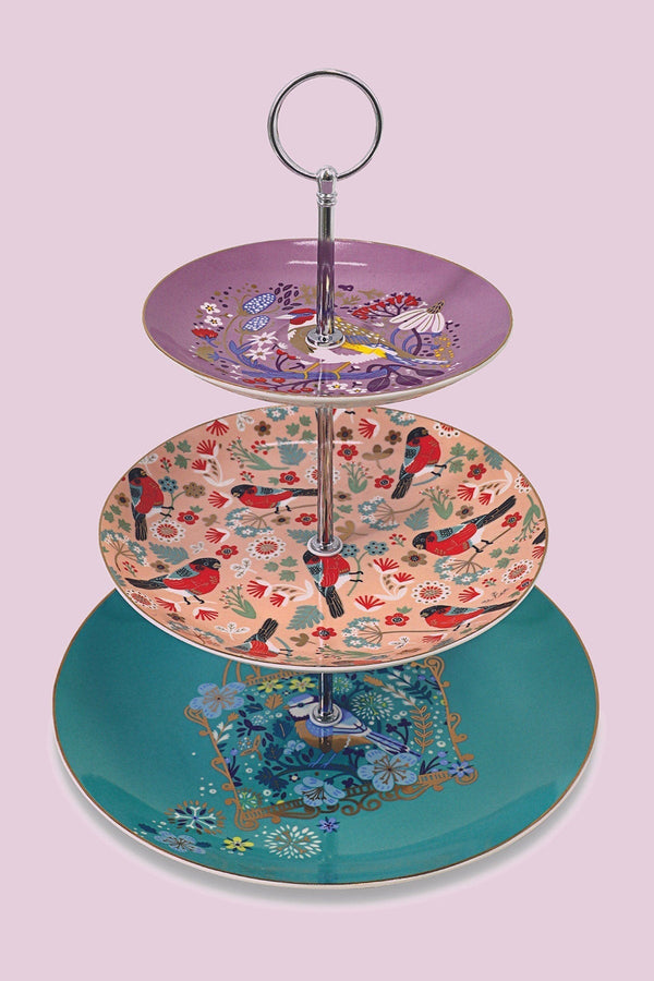 Carraig Donn Birdy Design Ceramic Cake Stand