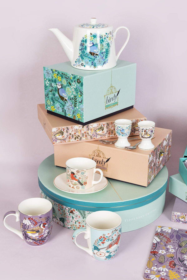 Carraig Donn Birdy Robin & Blue Tit Teapot