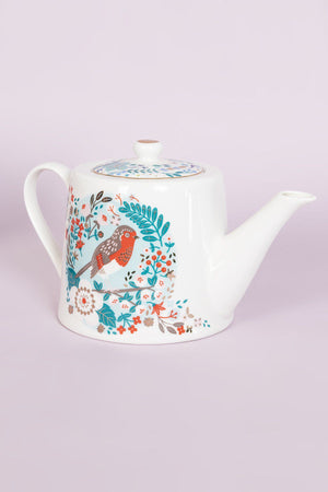 Carraig Donn Birdy Robin & Blue Tit Teapot