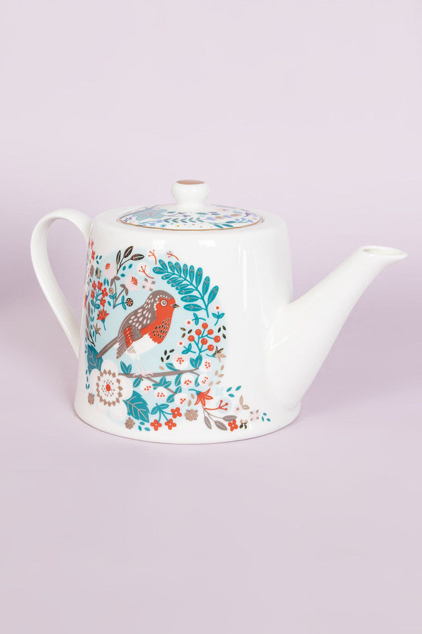 Carraig Donn Birdy Robin & Blue Tit Teapot