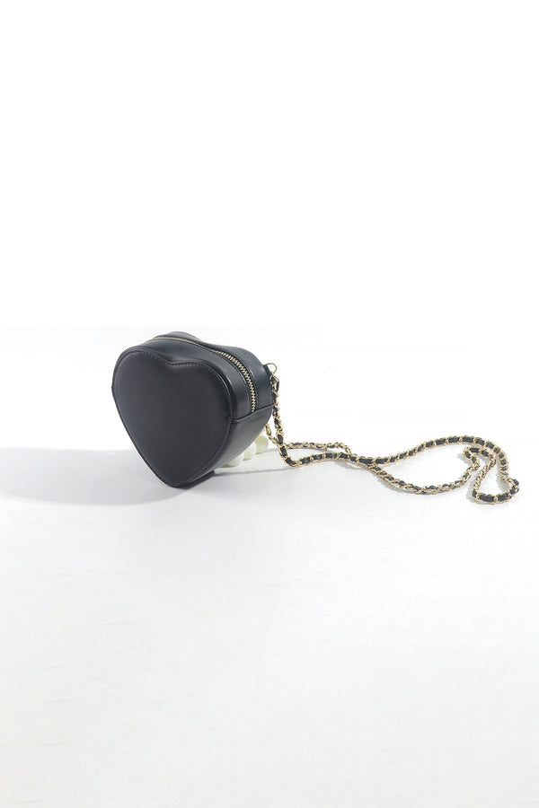 Carraig Donn Black Heart Crossbody Bag