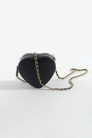 Carraig Donn Black Heart Crossbody Bag