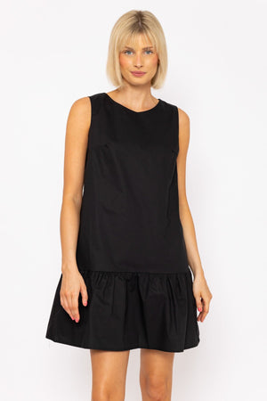 Carraig Donn Black Poplin Mini Dress