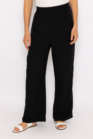 Carraig Donn Black Satin Back Crepe Trousers