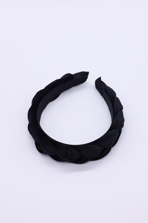 Carraig Donn Black Velvet Plaited Hairband