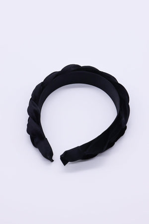 Carraig Donn Black Velvet Plaited Hairband