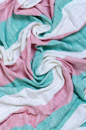 Carraig Donn Blake Pink And Green Throw