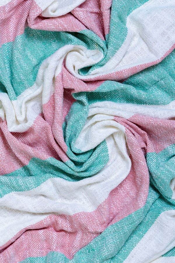 Carraig Donn Blake Pink And Green Throw