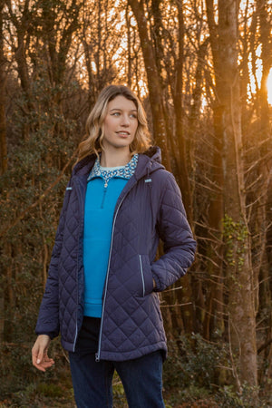 Carraig Donn Blue 1/4 Zip Pocket Sweatshirt
