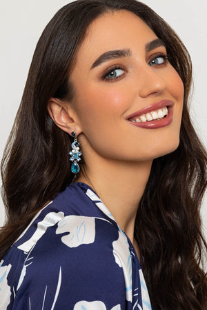 Carraig Donn Blue Crystal Earrings