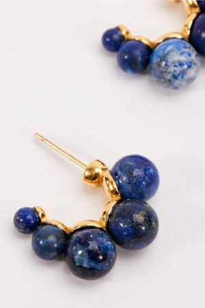 Carraig Donn Blue Lapis Beaded Earrings