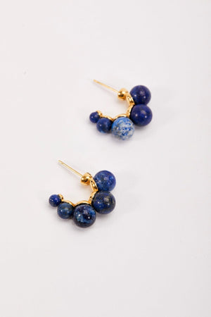 Carraig Donn Blue Lapis Beaded Earrings
