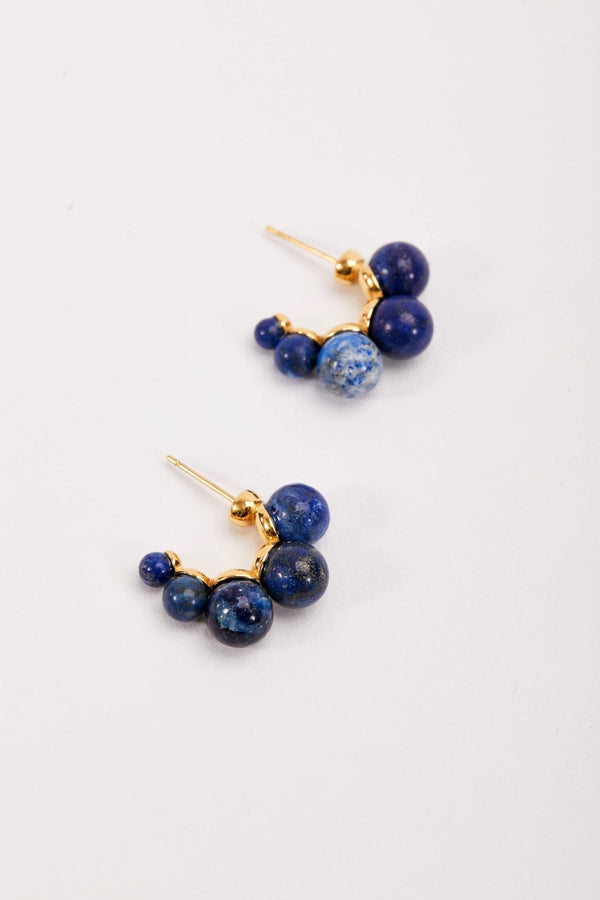 Carraig Donn Blue Lapis Beaded Earrings