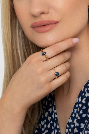 Carraig Donn Blue Lapis Ring Size 8