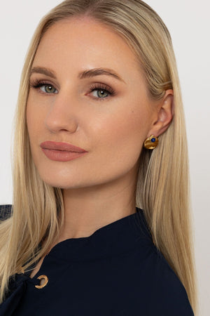 Carraig Donn Blue Lapis Stud Earrings