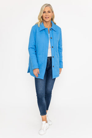 Carraig Donn Blue Quilted Jacket