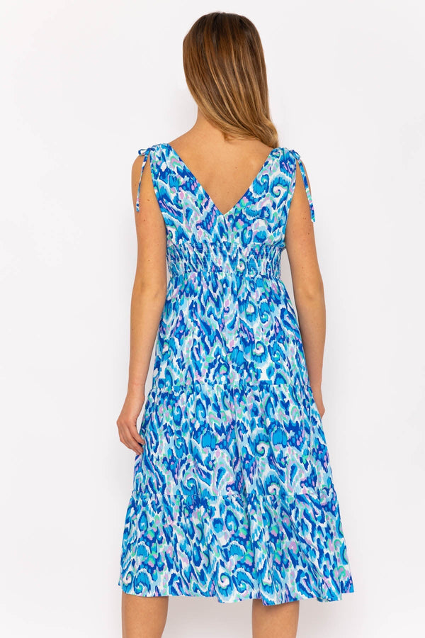 Carraig Donn Blue Stella Midi Dress