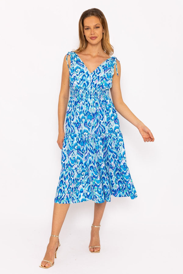 Carraig Donn Blue Stella Midi Dress