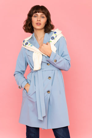 Carraig Donn Blue Trench Coat