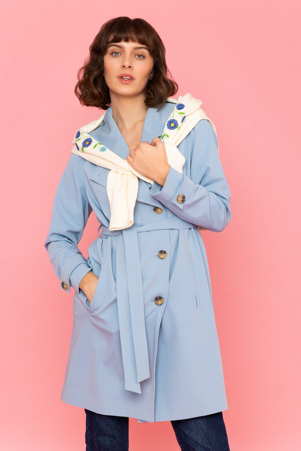 Carraig Donn Blue Trench Coat