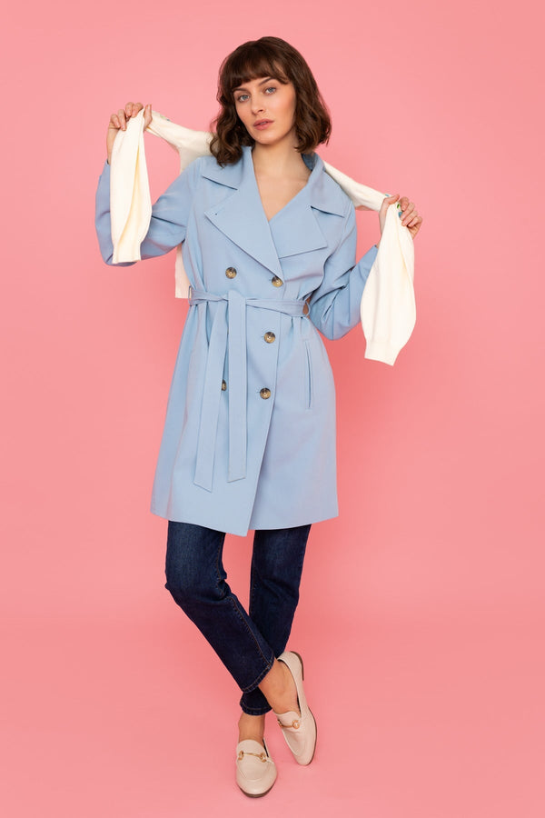 Carraig Donn Blue Trench Coat