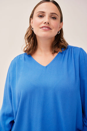 Carraig Donn Blue Viscose Top