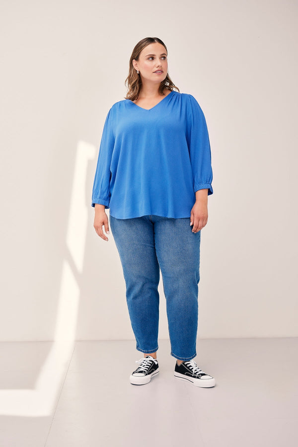 Carraig Donn Blue Viscose Top