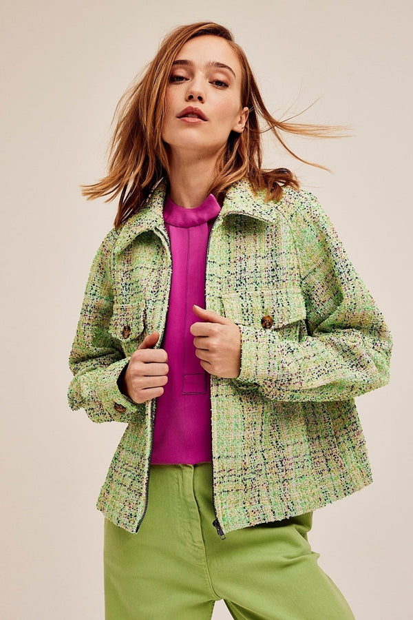 Carraig Donn Boa Jacket in Green